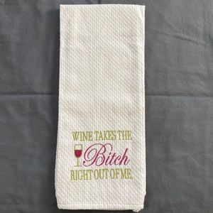 Wine Decor Kitchen Towel